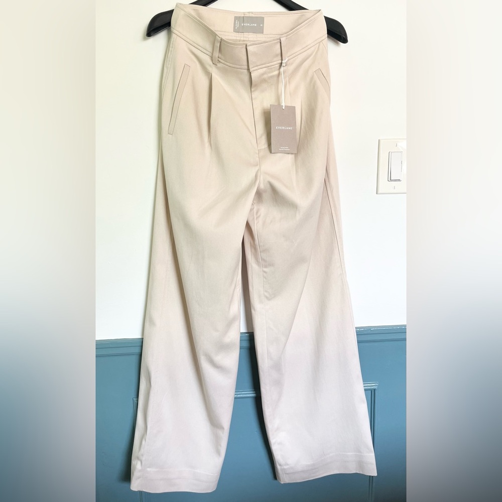 Everlane The Way-High Drape Pant In Sandstone nwt - Picture 5 of 10